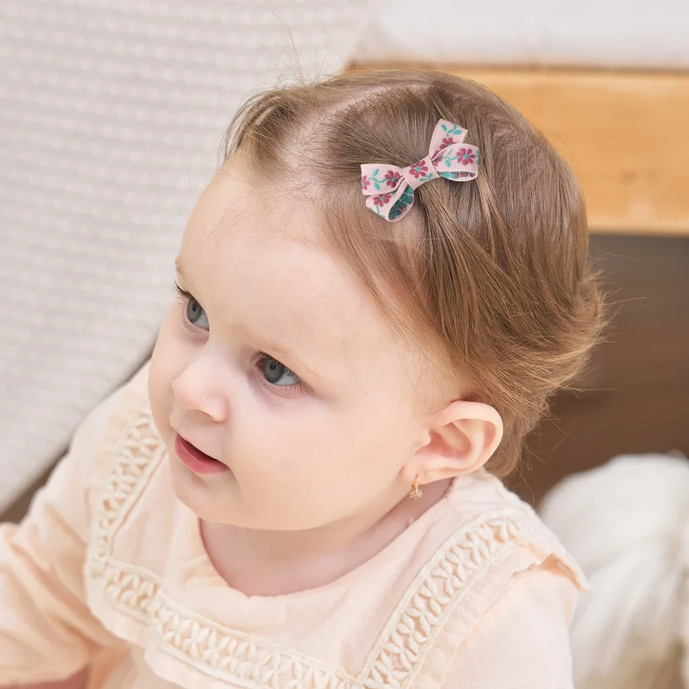 2 قطعة الأزياء الكورية الباستيل الدانتيل Bowknot مخطط منقوشة مقاطع الشعر للفتيات نصف كليب الجانب دبابيس الشعر korliciэээээсысысы