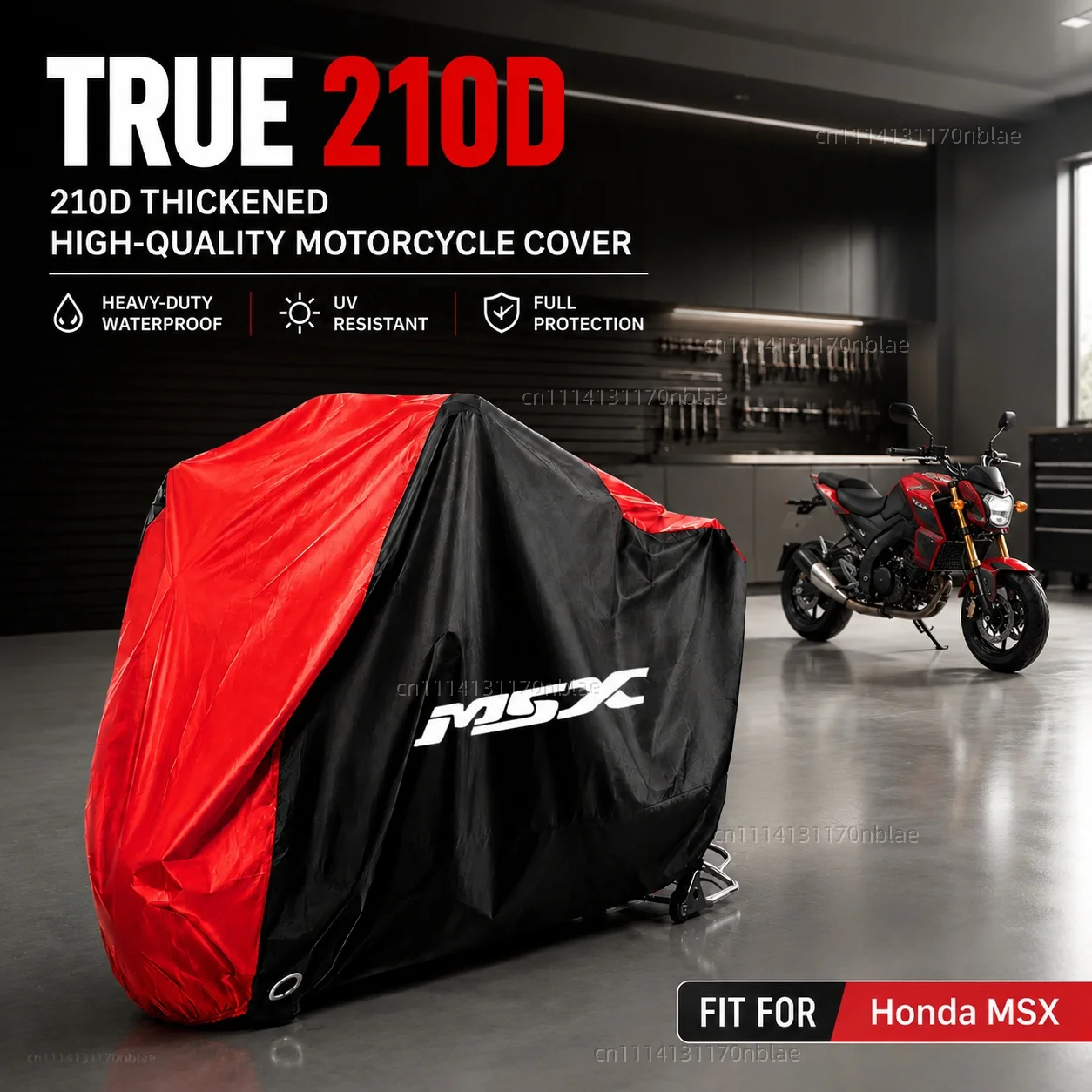 For Honda Grom125 MSX125 MSX125SF Grom 125 MSX 125 125SF 2013-2022 210D Motorcycle Cover Waterproof Dustproof UV Rain Cover