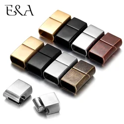 Stainless Steel Magnetic Clasps Hole 12*6mm for Leather Cord Bracelet Magnet Buckle DIY Jewelry Making AccessorIes