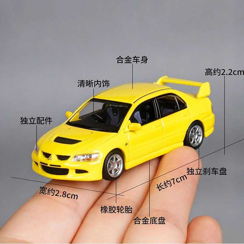 MASDI 1:64 Lancer Evolution VIII Evo 8 Alloy Car Model Diecasts & Vehicles Model Miniature Scale Model Car For Collection Gift
