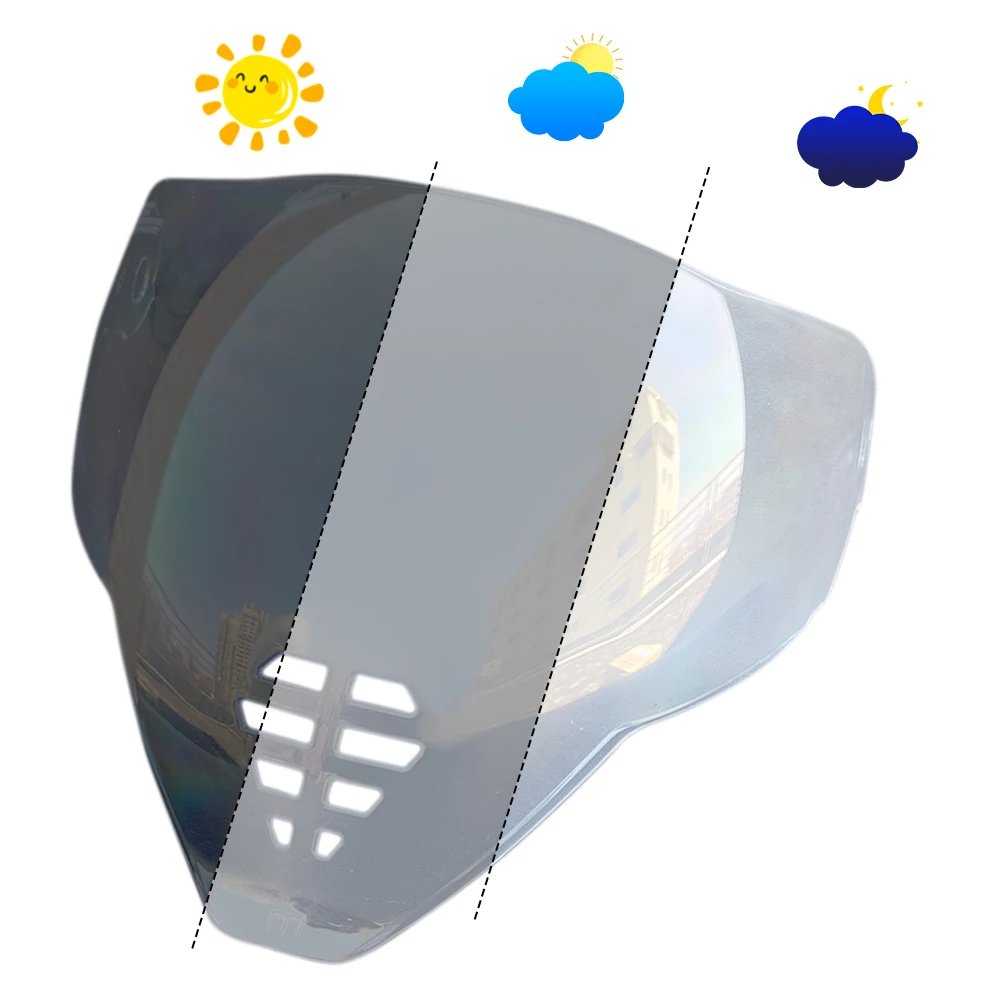 Photochromic Visor Shield Fit for Icon Airflite Helmet Face Shield Uv Protected Helmet Accessories