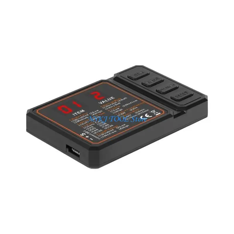 

L8RC LCD Display Brushless Speed Controller Programming Card Easy to Operate Programming Card for Car Model Setting
