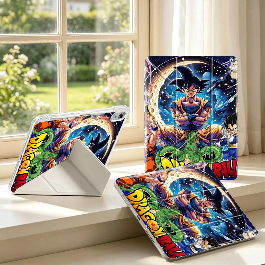 DragonS BallS Z With Pen Slot Cover Tablet Case For Samsung Galaxy Tab S10 Lite S7 FE A11 S9 Plus A8 S8 A9 Plus