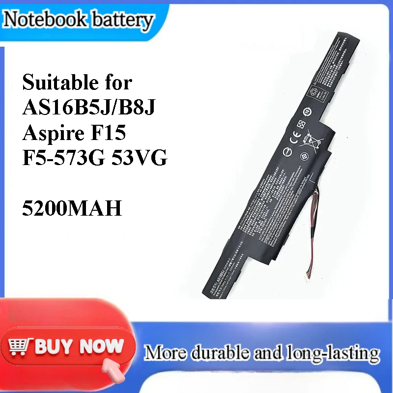 for AS16B5J B8J Battery for Acer Aspire F15 F5-573G 53VG Notebook Replacement Li-ion Laptop Power Supply