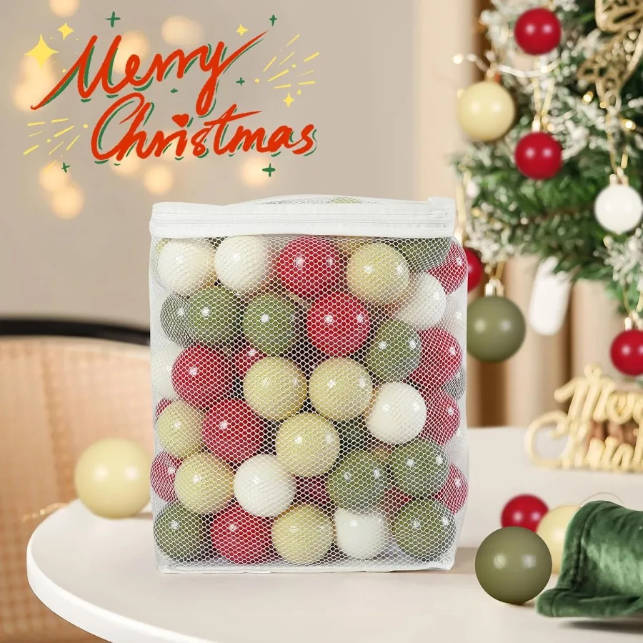 Bola pit bolas para criança bebê plástico playballs macio pastel pelotas não tóxico bpafree cores de natal 100 bolas