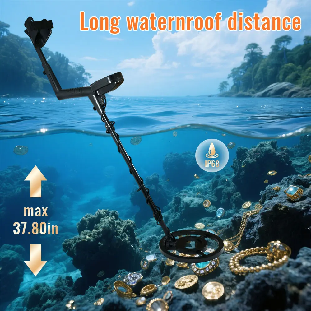 Metal Detector MD830 Scanner di profondità sotterranea Ricerca Rilevatore d'oro ad alta precisione Rilevatore di tesori Pinpointer
