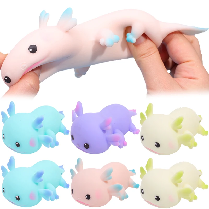 Fluid Soft Pinching Action Toy Simulation Salamander Children Adult Stress Relief Animal Toy Relieves Anxiety Finger Pinching