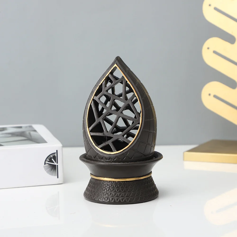 جديد الراتنج الحرفية مبخرة صغيرة الإبداعية جوفاء الروائح الجدول الحلي بسيطة سطح المكتب الديكور