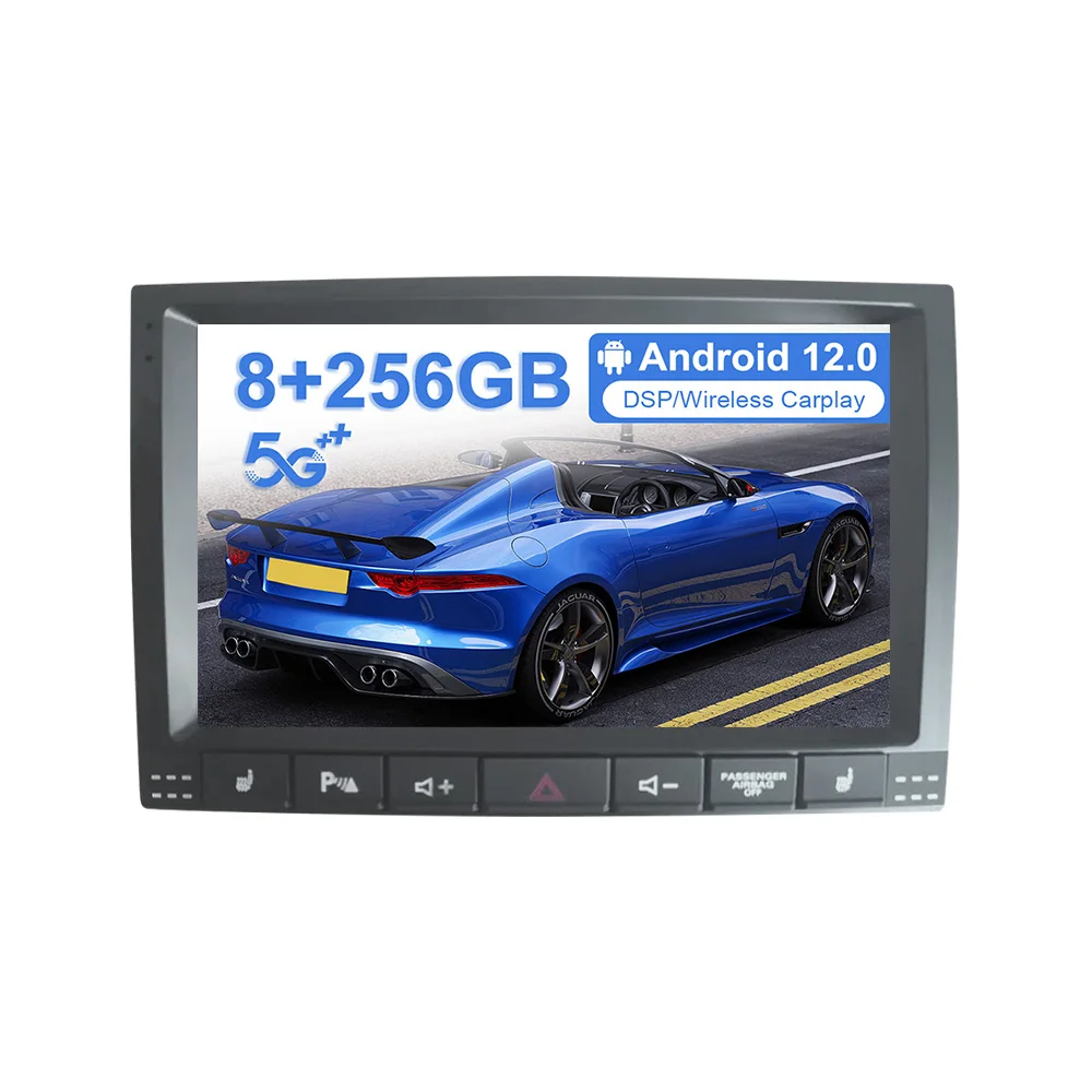 

Автомобильная Мультимедийная система 8 дюймов, 8 + 256G, Android 13,0, GPS-навигация, стерео радио, видео для Volkswagen VM Touareg 2004-2010, 4G, Wi-Fi, RDS