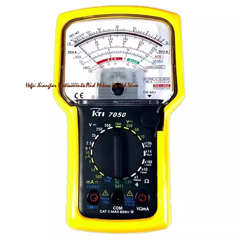 Fast arrival High precision High sensitivity Pointer Multimeter Ohm Test Meter Analog Multimeter KT7050,CAT II,600V