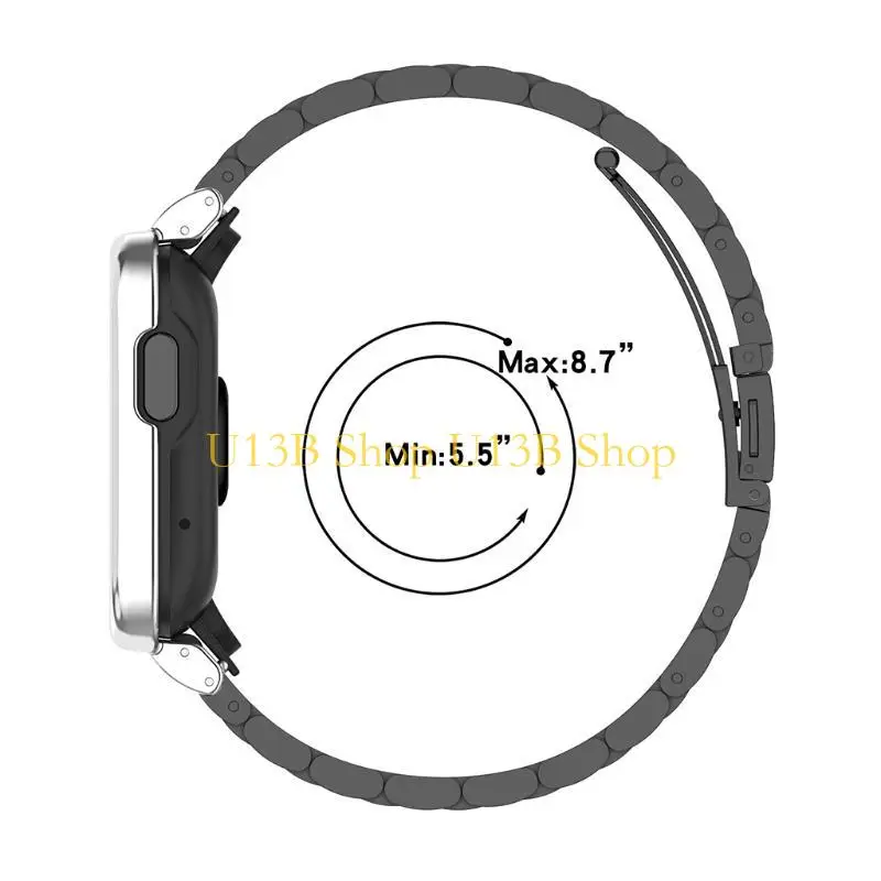 U13B Band Metal-Milanese Strap Sweatproof Wristband untuk Watch Lite/Redmi Watch