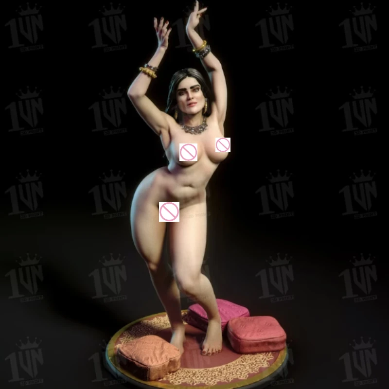 Anime Resin Figure Belly Dancer 1/24 Scale Full Height 98mm NSW Resin Model Kit Miniature DIY Toy Unassembled Unpainted Statue