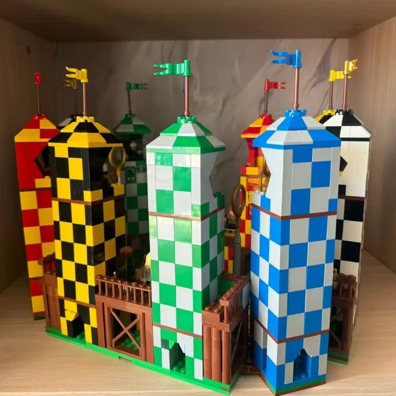 Ridderbus Quidditch Wedstrijd Vereiste Kamermodel Bouwsteen Anime Boek Speelgoed voor verjaardagscadeaus - afbeelding 2