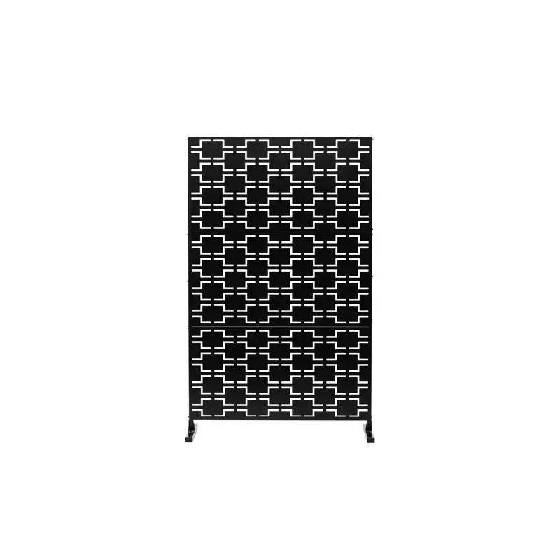 Weathering Steel Hollow Shape Screen Outdoor Metal Galvanized Sheet Screen Background Partition Screen