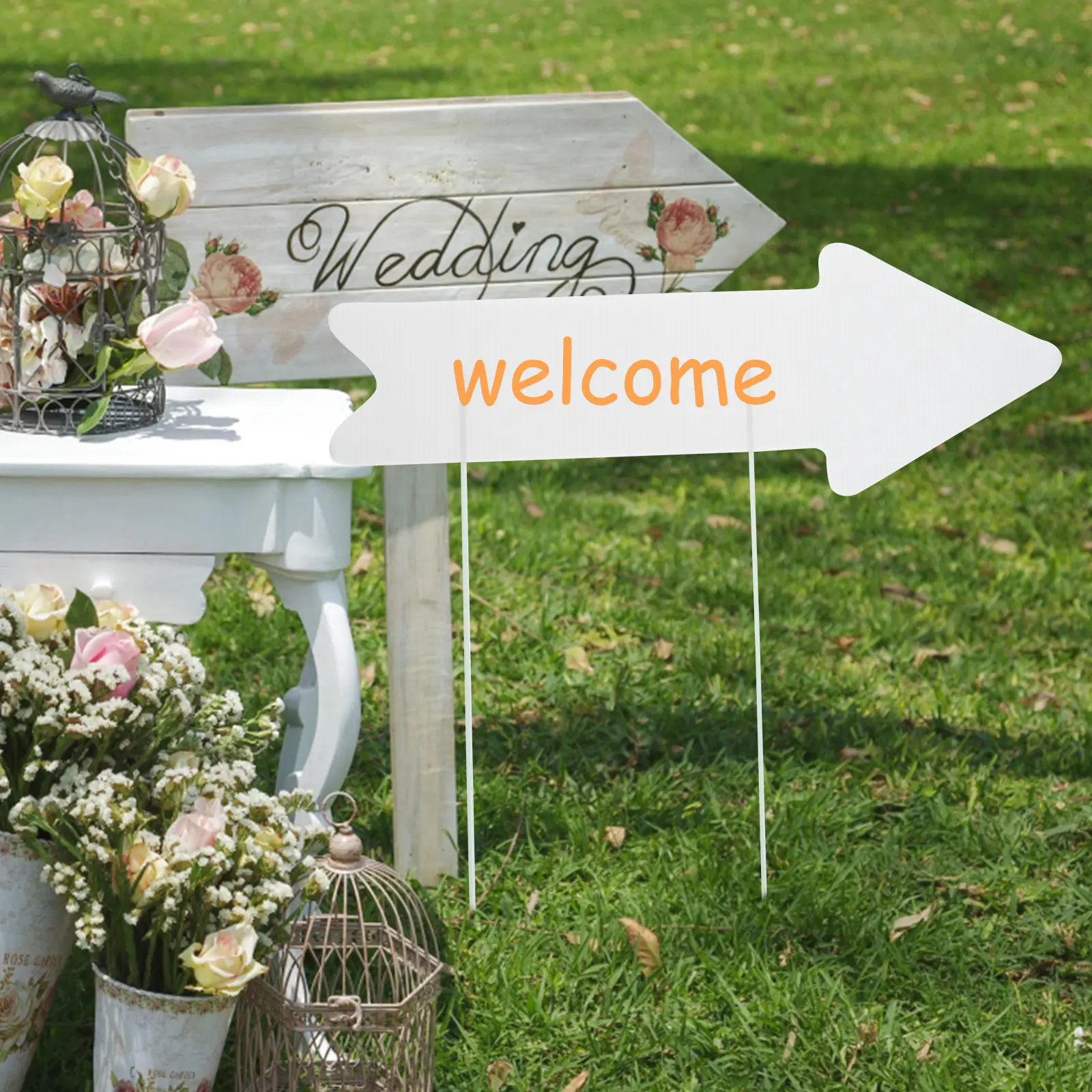 

Набор из 5 пластиковых заготовок для табличек: многоразовые вывески для двора, сада, декора на открытом воздухе, свадебные таблички, знаки для парковки