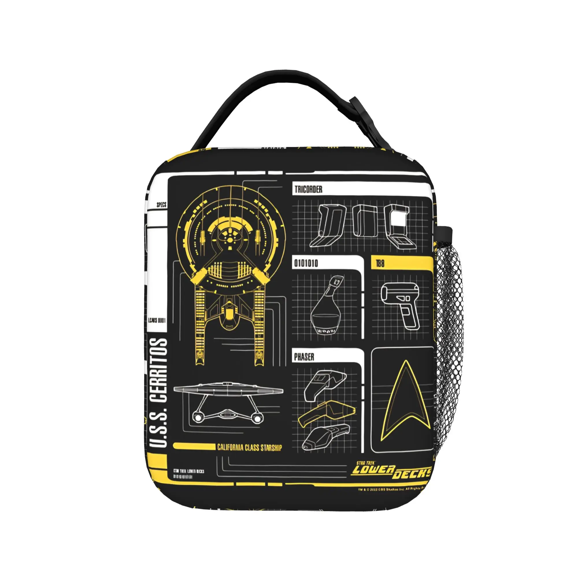 Stars Treks Lunch Bag Fashion Outdoor Picnic Lunch Box Print Portable Zipper Tote Food Bags
