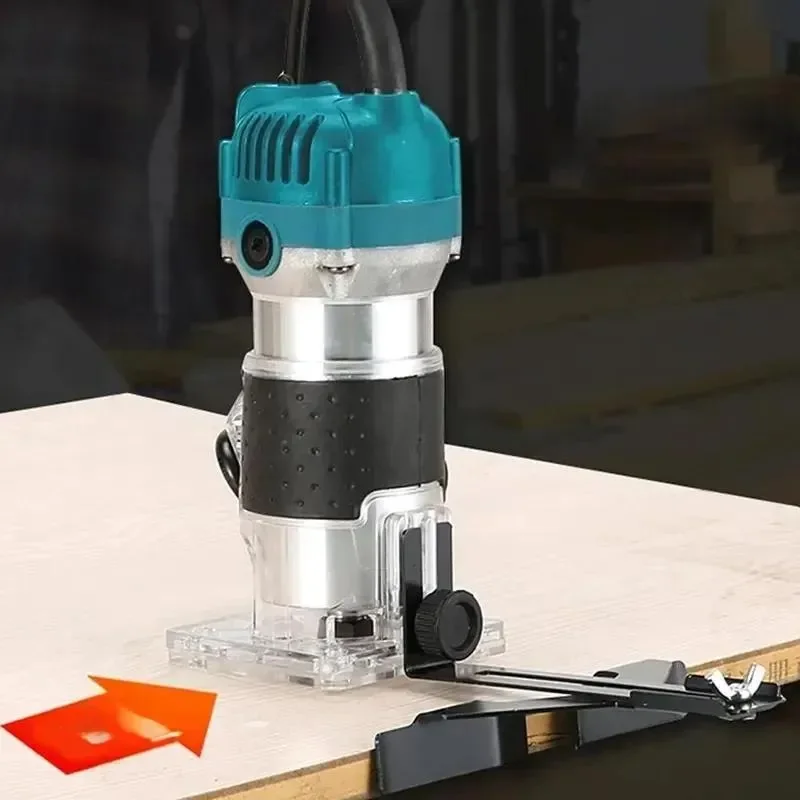800W 30000RPM Electric Wood Router Trimmer 1/4 Inch Carving Milling Cutting Tool Carpenter Power Tools Woodworking Furadeira