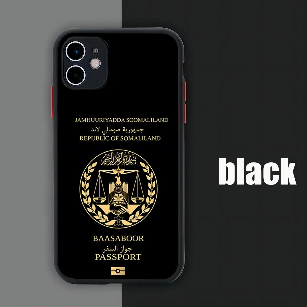 Design Trend Algeria Passportes Phone Case For iPhone 15 14 12 13 11 Pro Max XR XS Mini X 7 8 Plus matte Cover