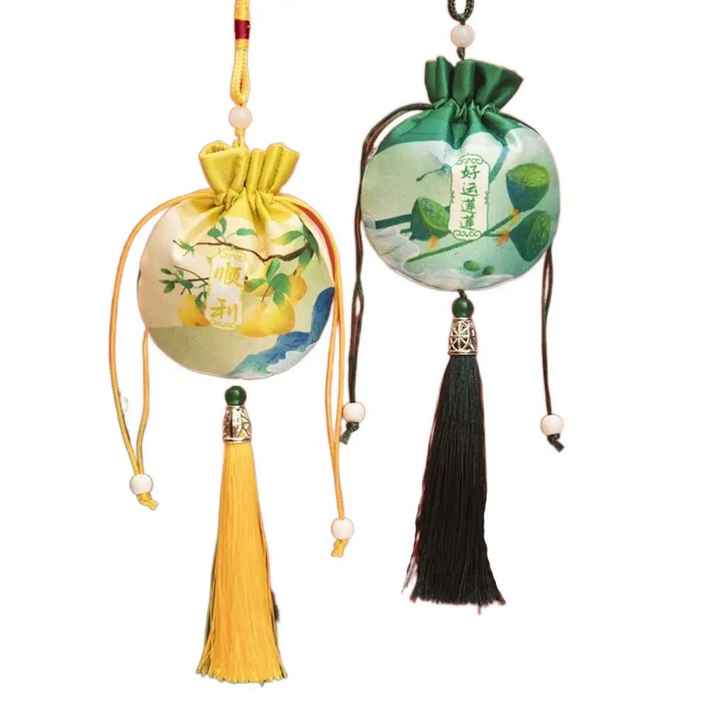 

Fruit Printing Women Sachet Tassel Small Pouch Jewelry Storage Bag Bedroom Decoration Car Hanging Chinese Style Sachet Children