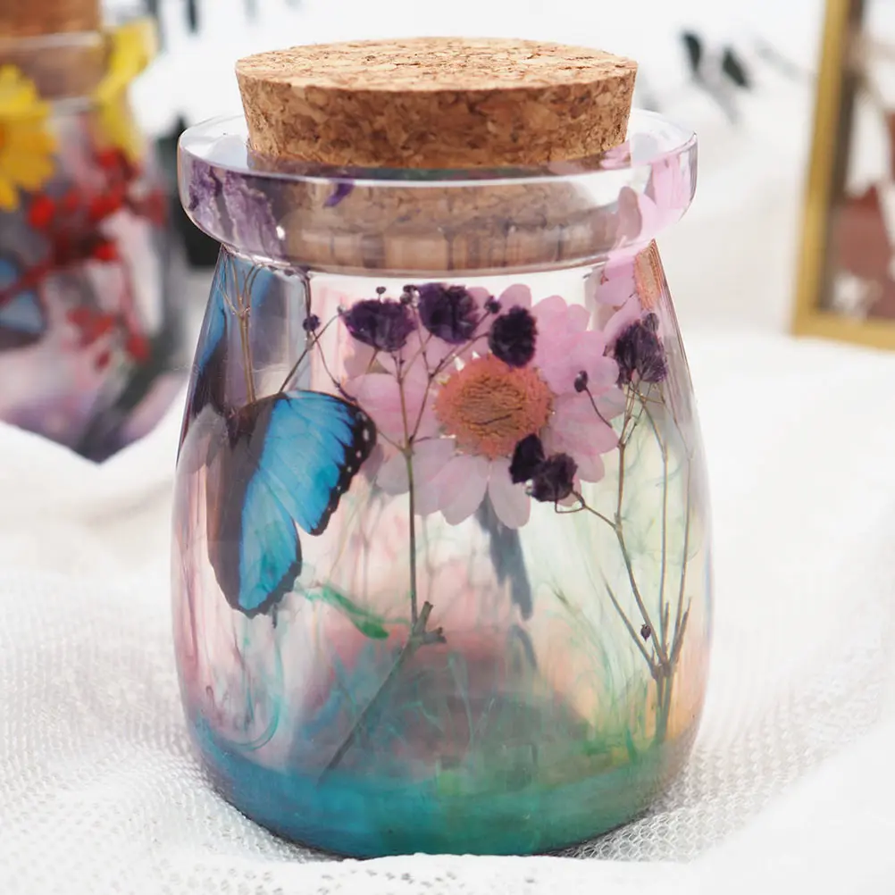 

Crystal Resin Silicone DIY Craft Making Storage Bottle Jewelry Accessories Storage Bottle Making Mold Parts H made Safe Clean