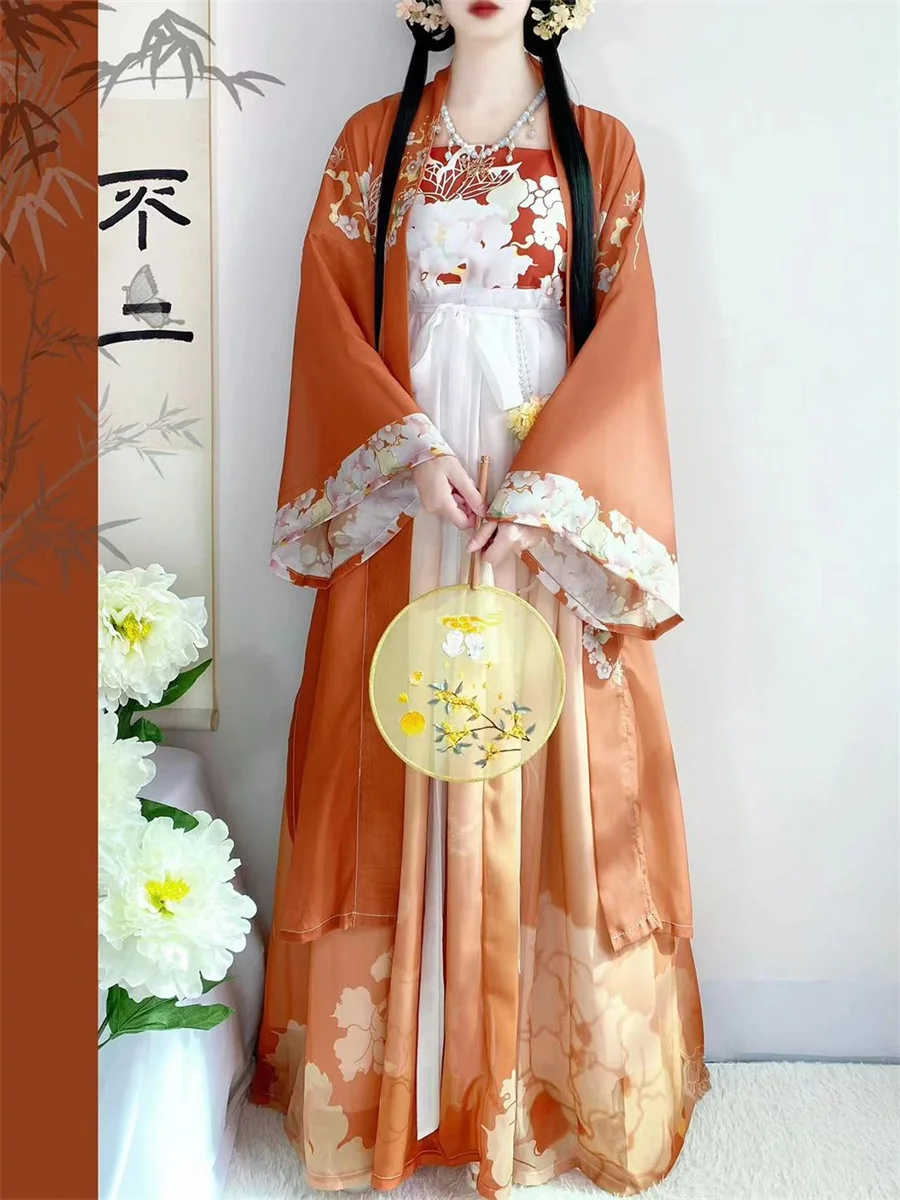 Traditional Chinese Costumes for Women Hanfu Fairy Dress Folk Dance Vintage Embroidery Princess Outfit Chinese Hanfu Dress