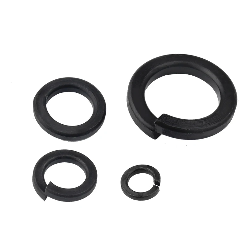 M2 M2.5 M3 M4 M5 M6 M8 M10 M12- M30  Grade 8.8 High Strength Black Carbon Spring Split Lock Washer Elastic Gasket