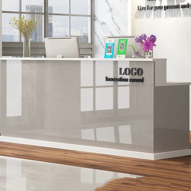 

Senior Simple Bar Counter Salon Luxury Glamour Unique Reception Desk Modern Classic Mostrador Negocio Commercial Furniture