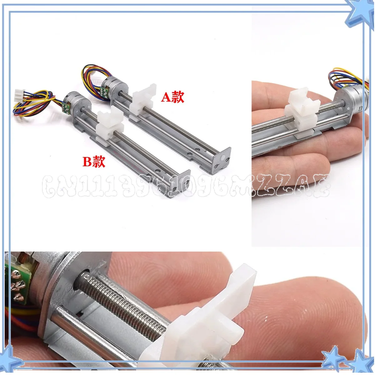 15Mm Miniature Precision Linear Stepping Motor, Long Screw, Slider, Small Slide Table, Engraving Machine Stroke 80mm