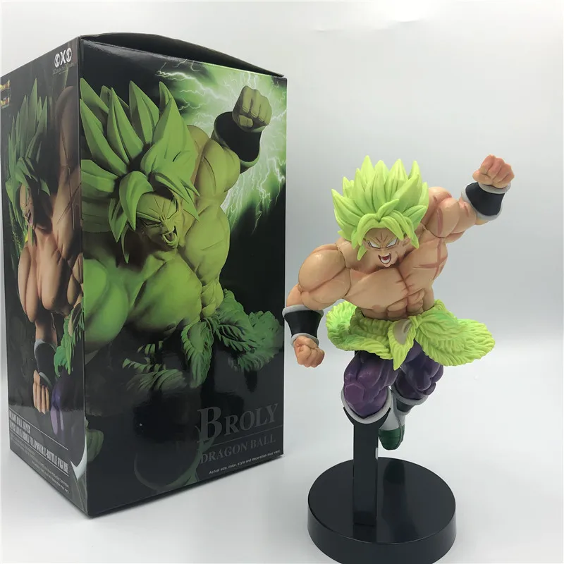 Dragon Ball Z Figure Broly Super Saiyan Broli Green Hair Anime PVC Action Figure Goku Vegeta Fighting Model Toy GIft