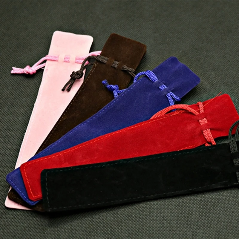 E9LB 1 Piece Pen Drawstring Pen Pouches Pen Gift Bag Single Pen Holder