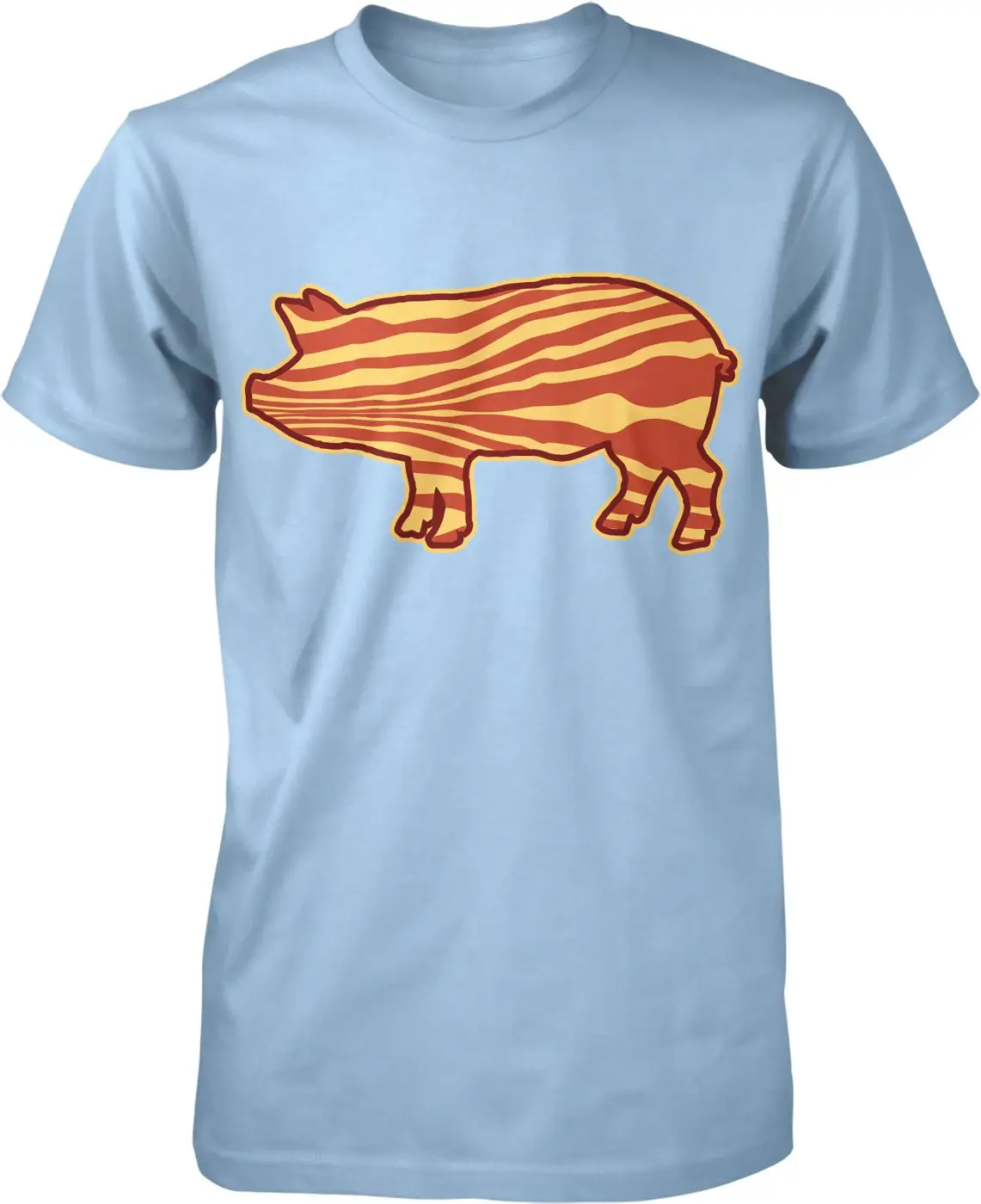 Bacon Pig Eat I Love Pigs Men's T shirt NOFO_00157