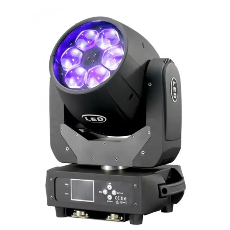 6x40W Bee Eye 4in1 RGBW LED Wash Zoom Moving Head Projection Light DMX for Party Disco Professional Stage Lighting