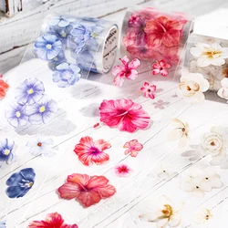 1Roll Small Garden Series PET Tape Scrapbooking Decoration Stickers Journaling Collage Material Diary Diy Supplies