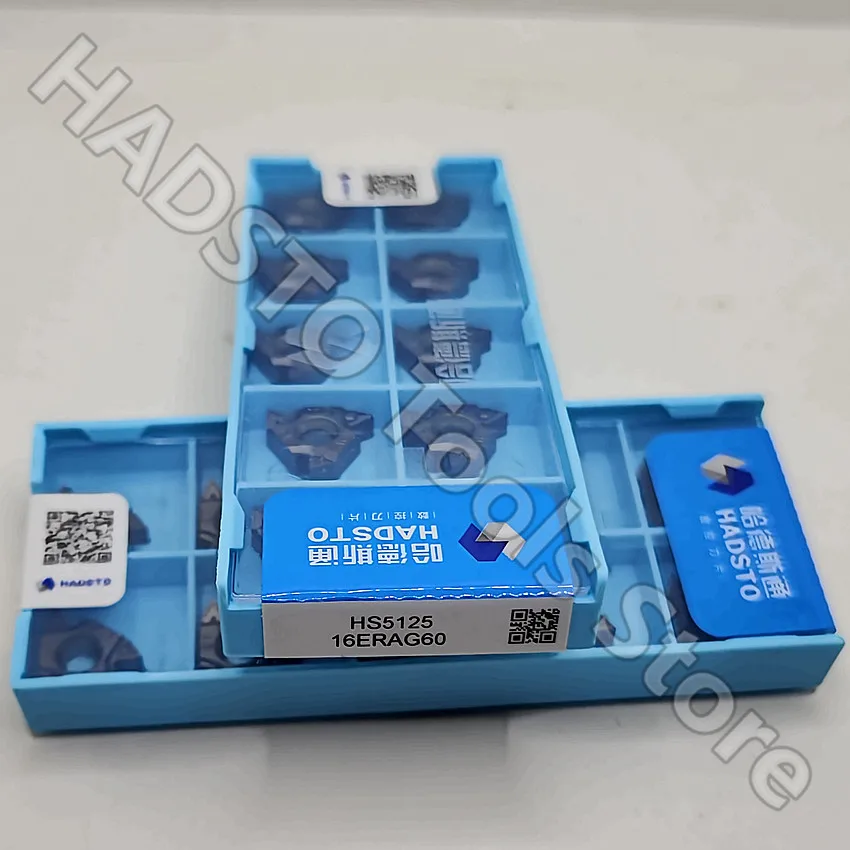 

16ERAG60 HS5125 16ER AG60 HS5125 HADSTO CNC blade carbide inserts Thread inserts 10pcs/box