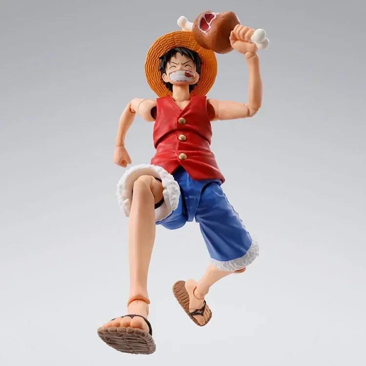 

In Stock original bandai sh figuarts shf one piece monkey d luffy romance dawn anime action figures model toys collection