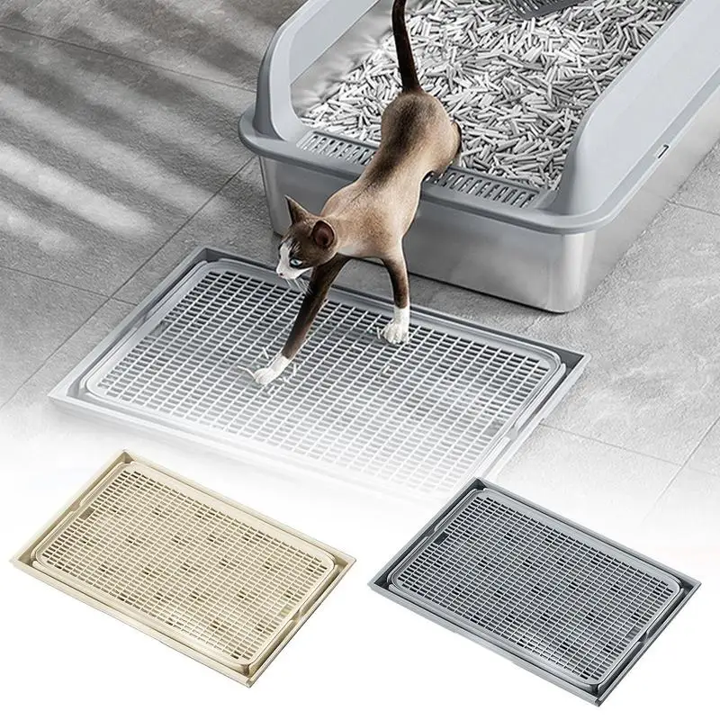 Litter Mat For Cat Litter Trapping Mat Double-Laye Cat Litter Pads Detachable Cat Box Mat Litter Mat Trapper For Home Pet Shops