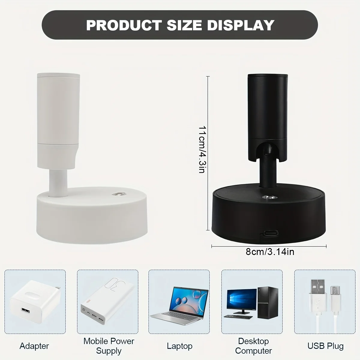 ไฟสปอตไลท์ LED อเนกประสงค์ 1/2 ชิ้น ปรับความสว่างได้ 3 สี - ระบบสัมผัส ติดตั้งง่าย