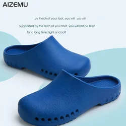 Nurse Shoes Woman Summer Clogs Surgical Shoes Non-slip Operating Room Slipper Lab Slipper Medical shoes for men Breathable
