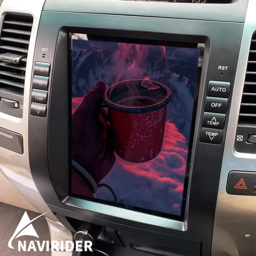 

QLED сенсорный экран GPS-навигатор для Toyota Land Cruiser Prado 120 Lexus GX470, автомобильная мультимедийная система Android 15 с CarPlay