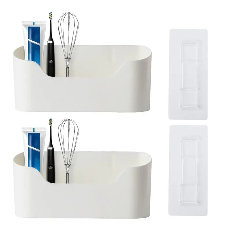 Organizer per porta dell'armadio 2 pezzi Organizer per montaggio a parete adesivo nessuna perforazione richiesta ideale per la cucina della dispensa del bagno all'interno