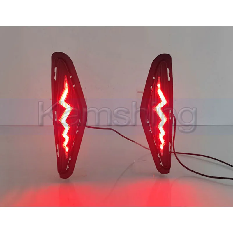 Kamshing 1 Pair Modify LED Rear Bumper Light Lamp For Chery Arrizo 8 2022-2025 Rear Bumper Fog Light Fog Lamp Rear Foglight