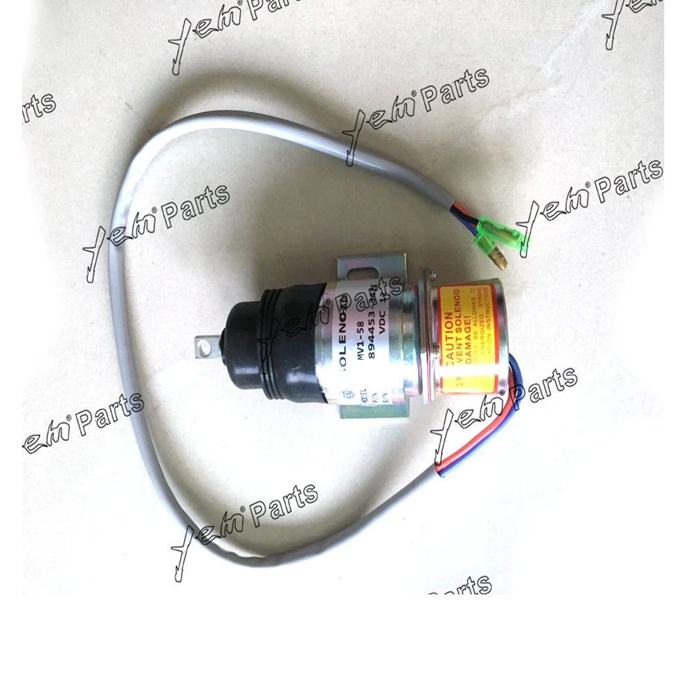 

894453-3411 MV1-58 12V Fuel Stop Solenoid For Hitachi For Isuzu Engine