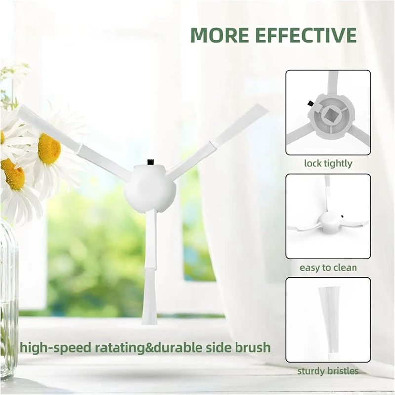 Para xiaomi 1c/1t/2c stytj01zhm stytj02zhm stytj03zhm f9 peças de reposição principal escova lateral filtro mop