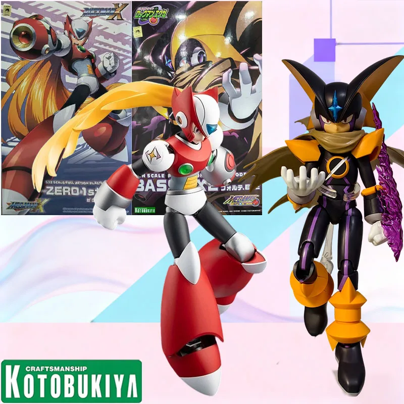 

Mega Man EXE Forte Zero 1st Ver. Kotobukiya Movable Assembly Model 1/12 144-148mm Collectible Mecha for Rockman Fans Gift