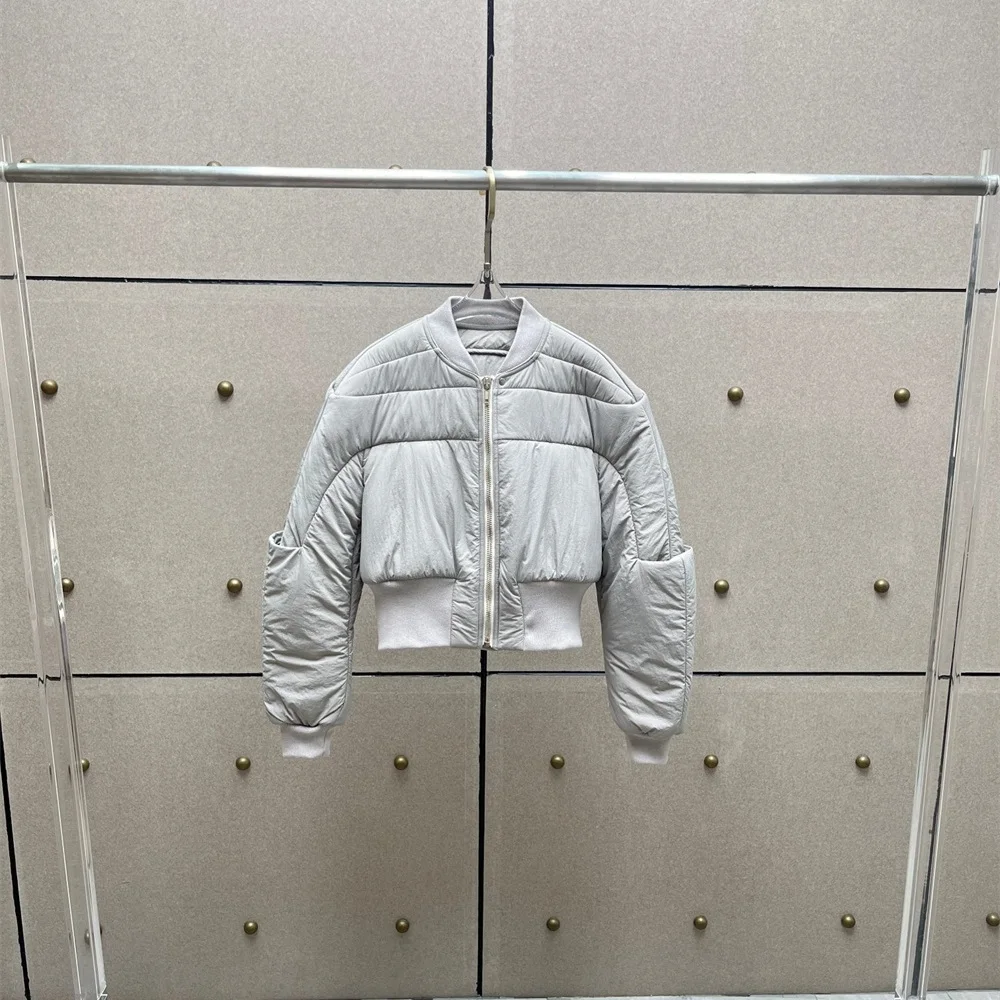 2025 Winter Women's Satin Padded Jacket Windproof Warm Casual Women's Baseball Jacket y2k New Fashion High-Quality Coat bra