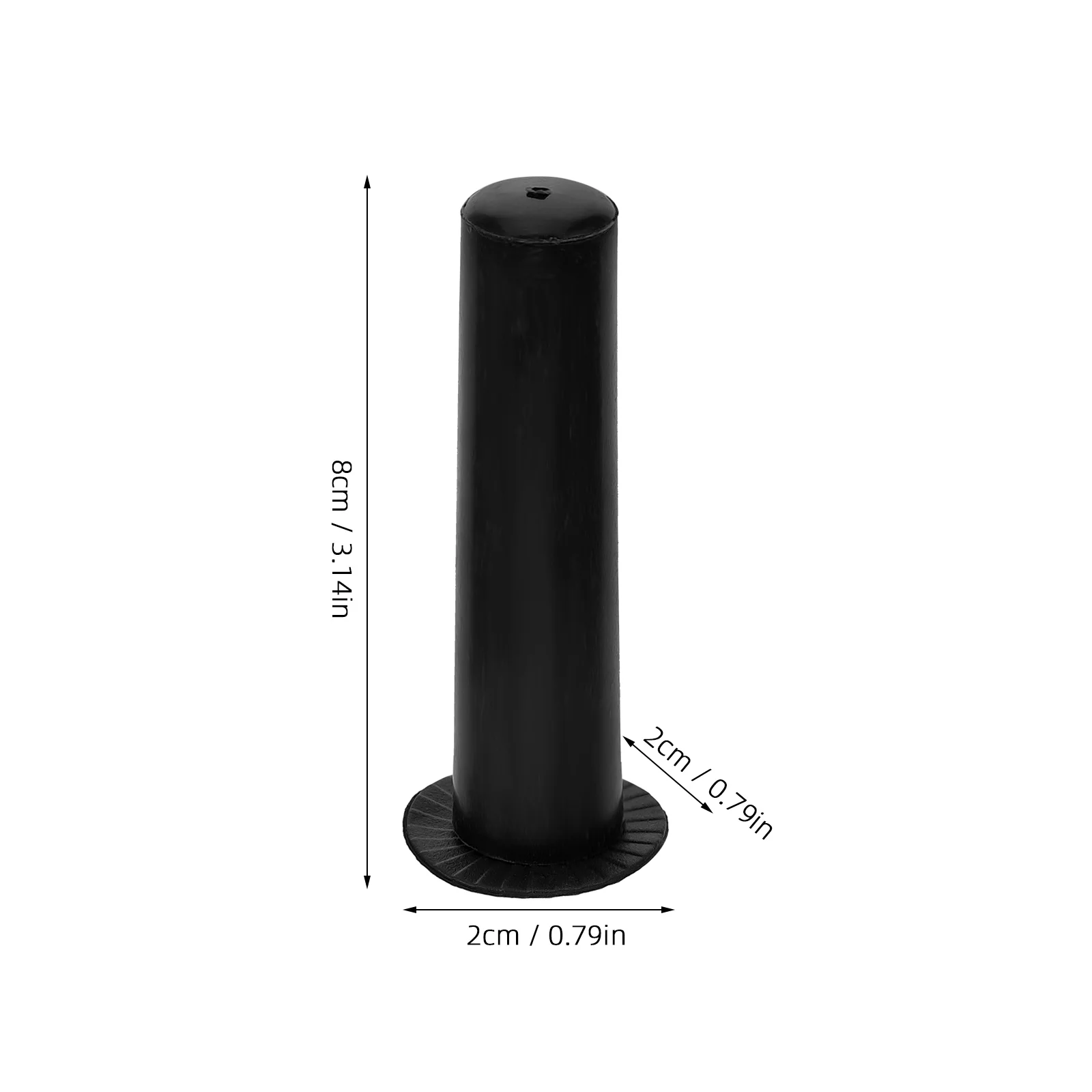 Accesorios para sombrero y paraguas, Protector superior, punta de reparación, Kit de lluvia, puntas profesionales, cubierta portátil negra, tapas de poste, 2 uds.