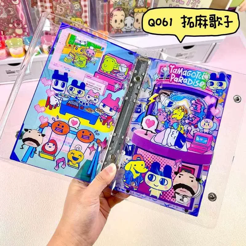 In Stock Shake A6 Acrylic Cute Notebook Tamagotchi Detachabl Notepad Cartoon Mametchi Mimitchi Popular Exquisite Loose Leaf Book