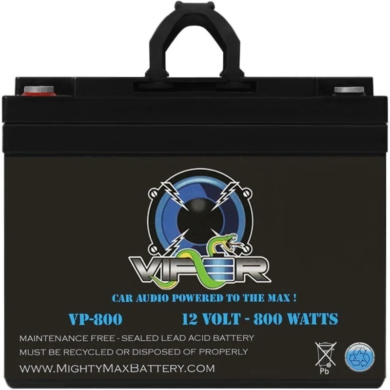 

Mighty Max Battery Viper VP-800-12 Volt 35 AH, Internal (INT) Terminal, 800 Watt Car o High Current Power Cell Battery
