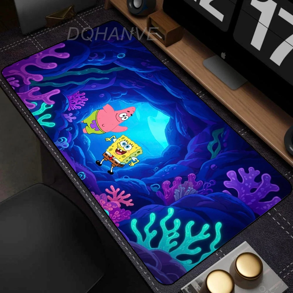 

High Definition SpongeBob SquarePants Mouse Pad Squidward Tentacles Patrick Stat Office Computer Thickened Edge Lock Non-slip