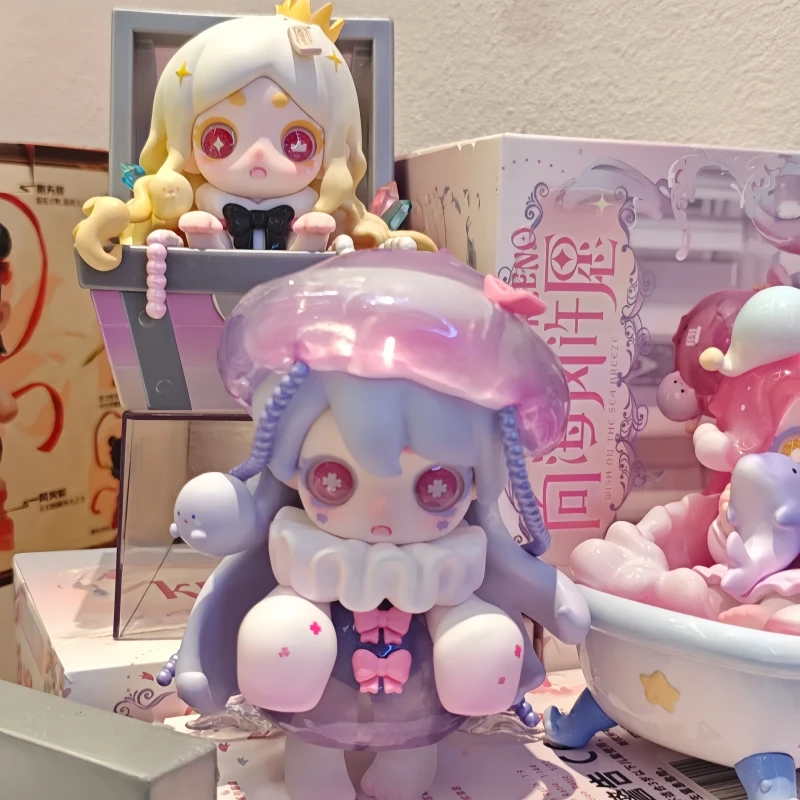 Echte Keeno V3 Wish On The Sea Breeze Serie Blind Box Mystery Box Kawaii Anime Figur Schreibtisch Dekorationen Spielzeug Freund Urlaub Gif